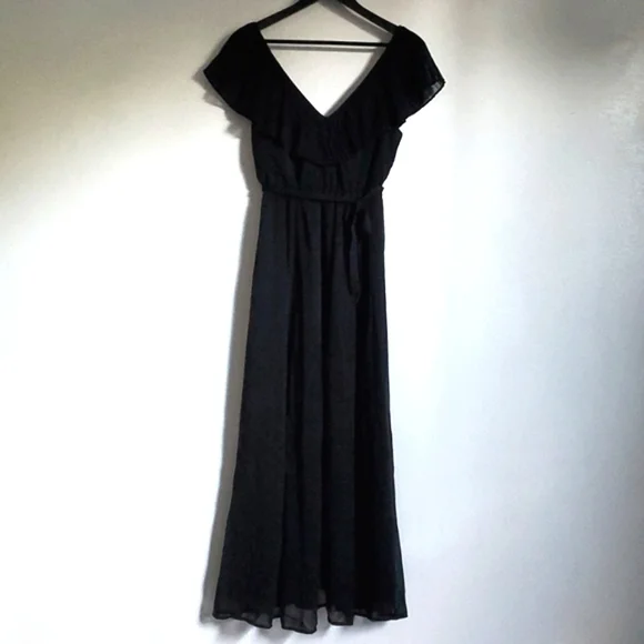 Victoria's Secret Black Maxi Party Dress XS/TP - Picture 2 of 8